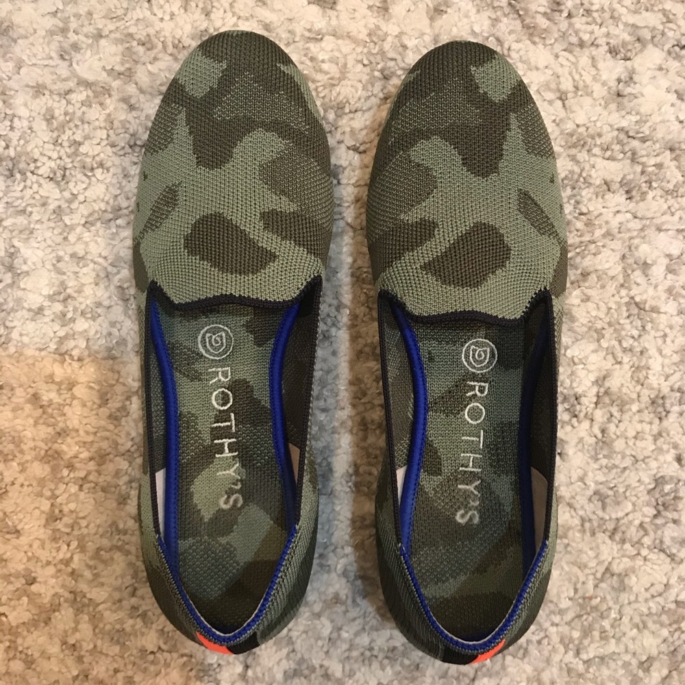 Rothy’s Olive Camo Loafer